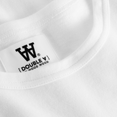 Mel Long Sleeve GOTS White Double A Logo - White/White