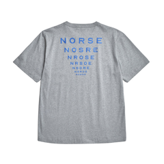 Holger Organic Optic Print T-Shirt - Grey Melange