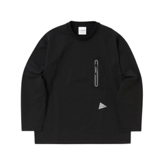 Hybrid Warm Pocket LS Tee - Black