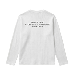 Stamp Waffle Longsleeve - White