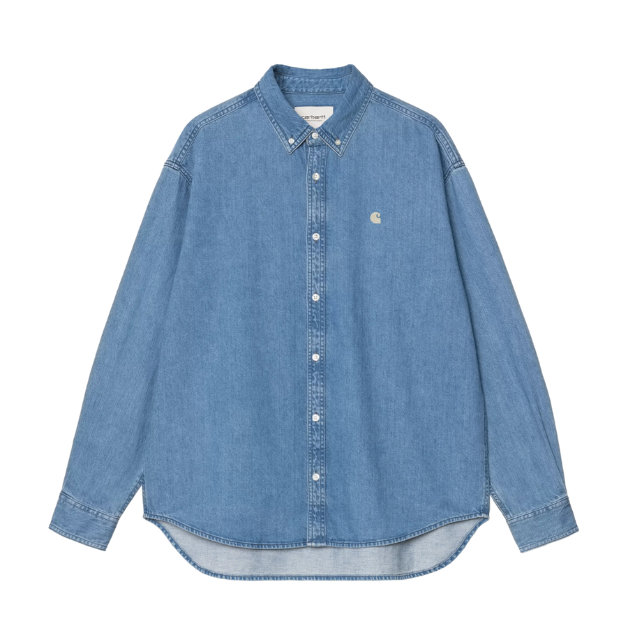 L/S Lucas Shirt - Blue Stone Washed