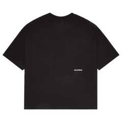 Mock Neck T-shirt - Black/Ecru