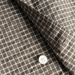 Espevik Check Oversized Shirt - Taupe