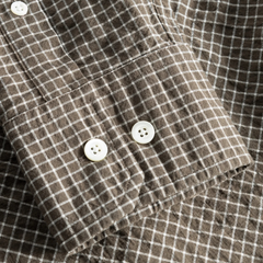 Espevik Check Oversized Shirt - Taupe
