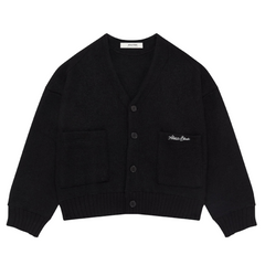 OG Cropped Wool Cardigan - Black