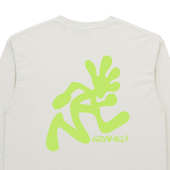 Running Man L/S Tee Pigment Dyed - Natural Pigment