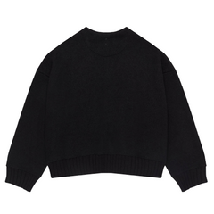 OG Cropped Wool Cardigan - Black