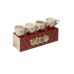 Limited Edition Soy Wax Café Candles - Votive Set of Four