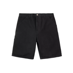 Single Knee Short - Black Rinsed