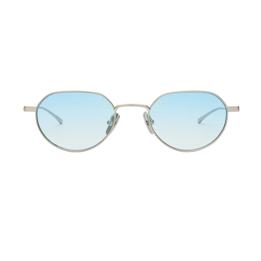 LUCIEN - Brushed Silver/Light Blue Lens