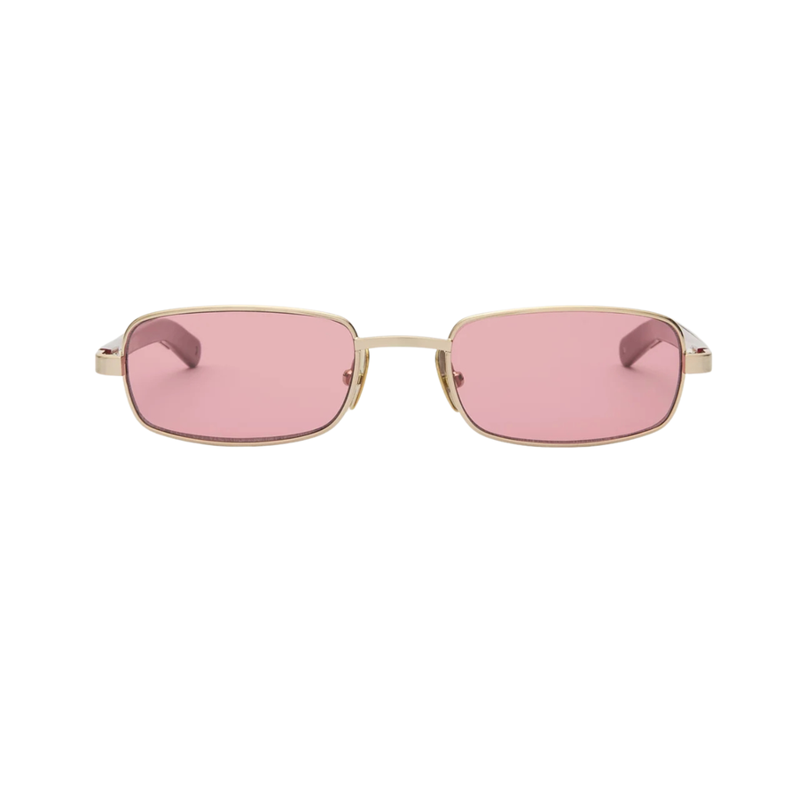 STING - Brushed Light Gold/Solid Bordeaux/Dust Pink Lens