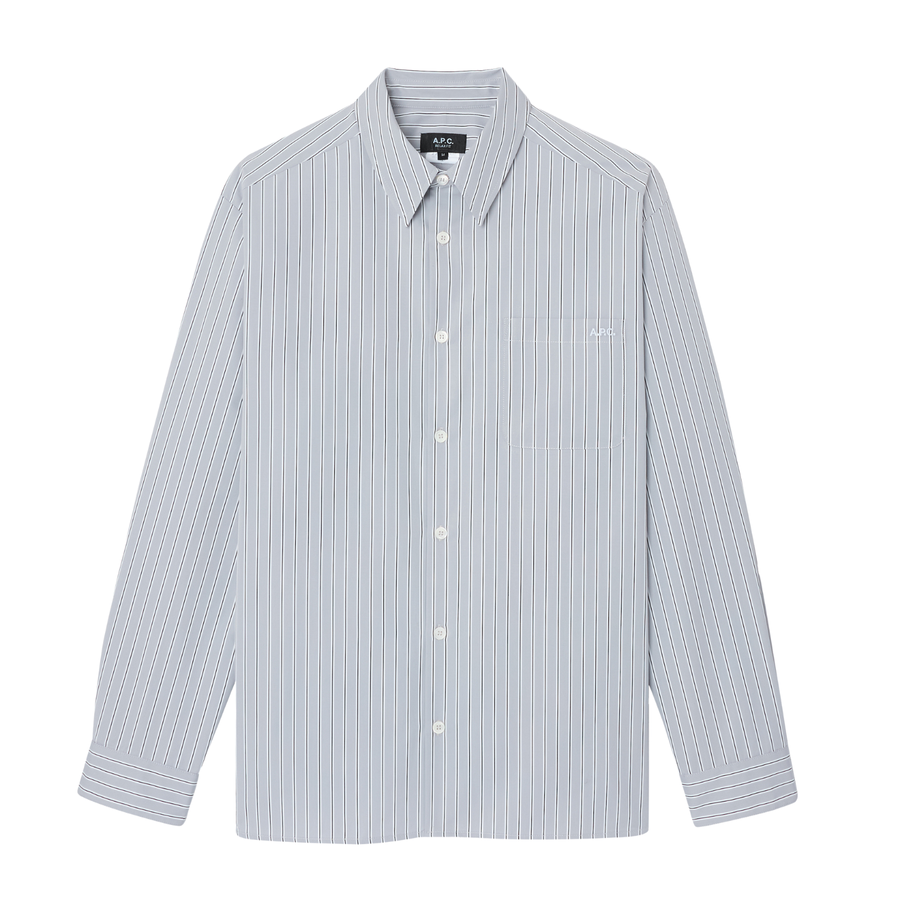 Chemise Malo Logo - Gris Clair