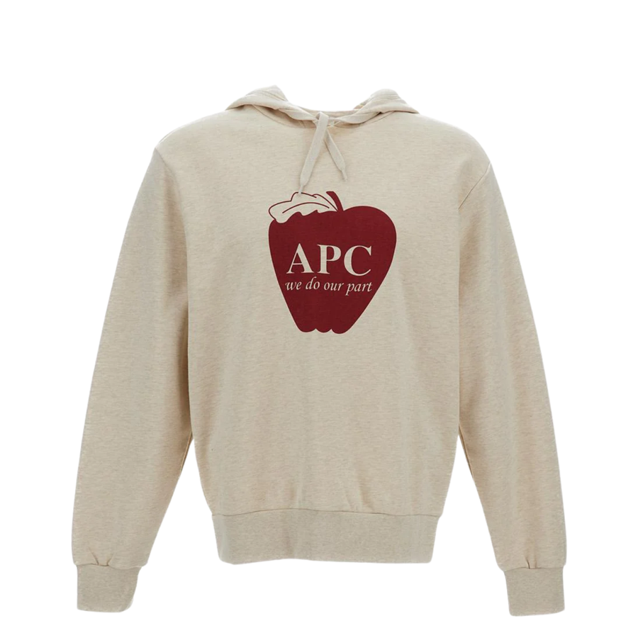 Manches Lounges Pomme Hoodie - Ecru Chine