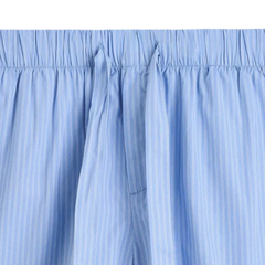 Poplin Pyjamas Shorts - Pin Stripes