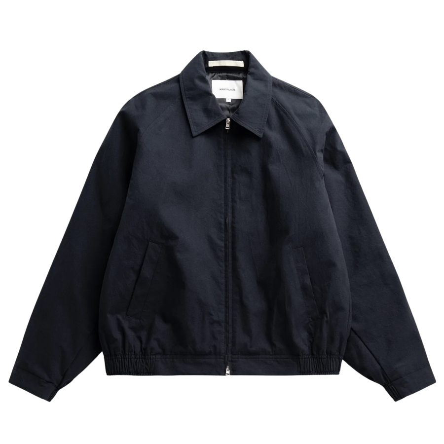 Stensholt Buff Cotton Blouson - Dark Navy