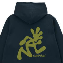 Running Man Hooded Sweatshirt - Vintage Black