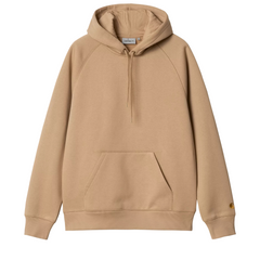 Hooded Chase Sweat - Dusty H Brown/Gold