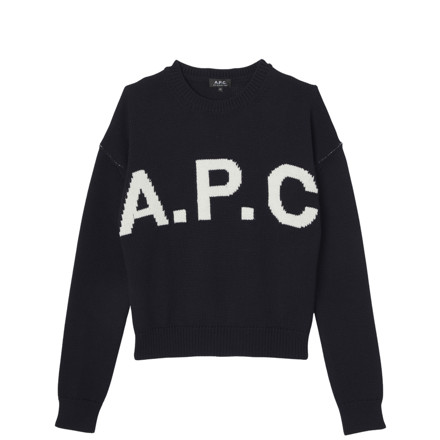 Pull Col Rond Big Logo - Dark Navy