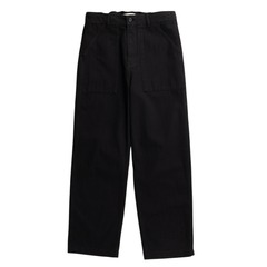 Kvitfjell Relaxed Cotton Wool Herringbone Pant - Black