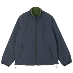 Reversible Sherpa Jacket - Olive / Navy