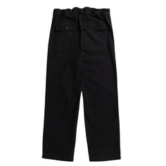 Kvitfjell Relaxed Cotton Wool Herringbone Pant - Black