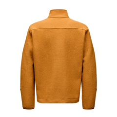 Off-Race Boiled Wool Half-Zip - Ochre