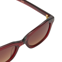 CLINT - Crystal Burgundy/Brown Gradient Lens