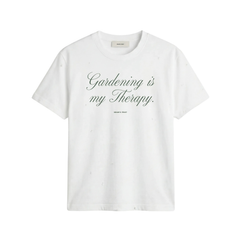 Distressed Quote T-Shirt - White