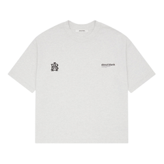 Dual Logo T-Shirt - Grey Marl/Black