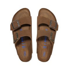 Arizona Soft Footbed Suede Leather - Dark Tea Tonal