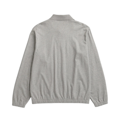 Sylane Relaxed Light Pile Jersey Polo - Grey Melange