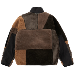 Mix Boa Jacket - Brown