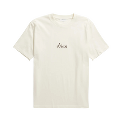 Johannes Organic Chain Stitch Logo T-Shirt - Ecru