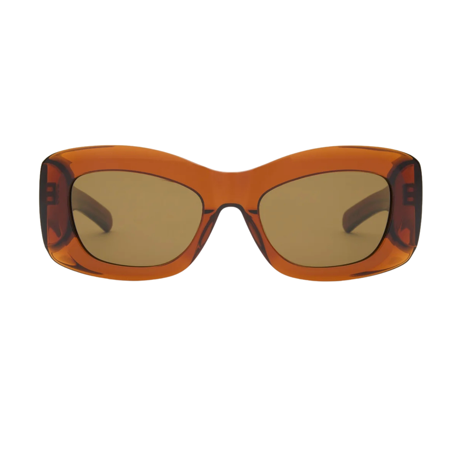 POPPY - Crystal Brown / Solid Brown Lens