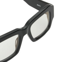 MARFA - Solid Black / Clear Lens Blue Light