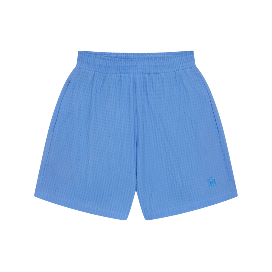 Seersucker Swim Short - Blue