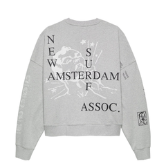 Knocked Crewneck - Grey Melange