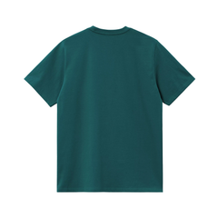 S/S American Script T-Shirt - Malachite