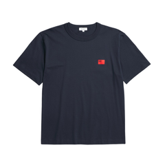 Holger Organic Department Print T-Shirt - Dark Navy