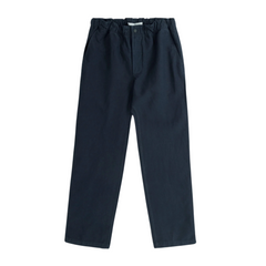 Ezra Relaxed Cotton Linen Trouser - Dark Navy