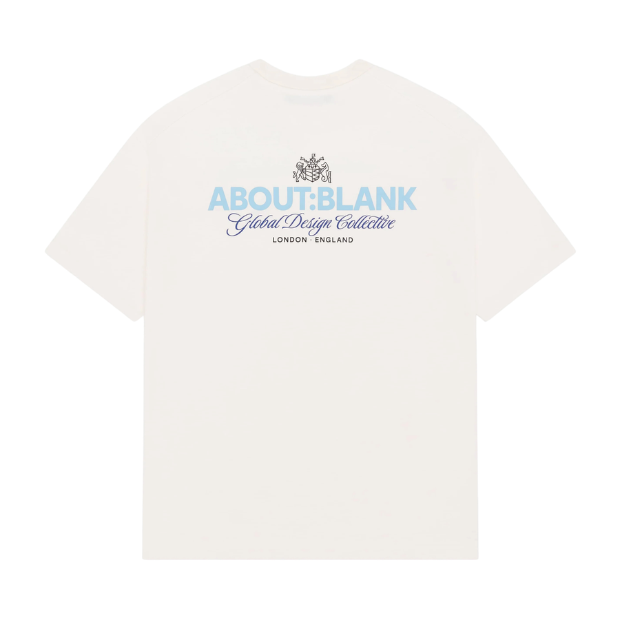 Blazon T-Shirt - Oat/Blue/Navy