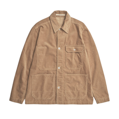 Folke Wide Corduroy Chore Jacket - Utility Khaki