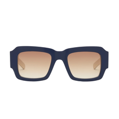 MARFA - Solid Dark Blue / Solid Off White / Light Brown Gradient Lens