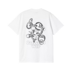 S/S Linked Charms T-Shirt - White/Silver