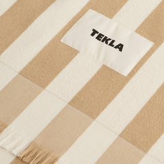 Beach Towel - Almond Stripes