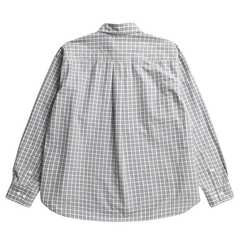 Falster Fine Check Oversize Shirt - Cerulean