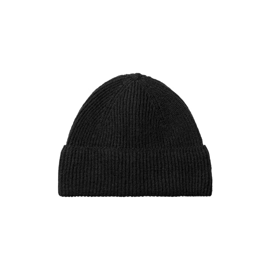 Off-Race Merino Knit Beanie - Black