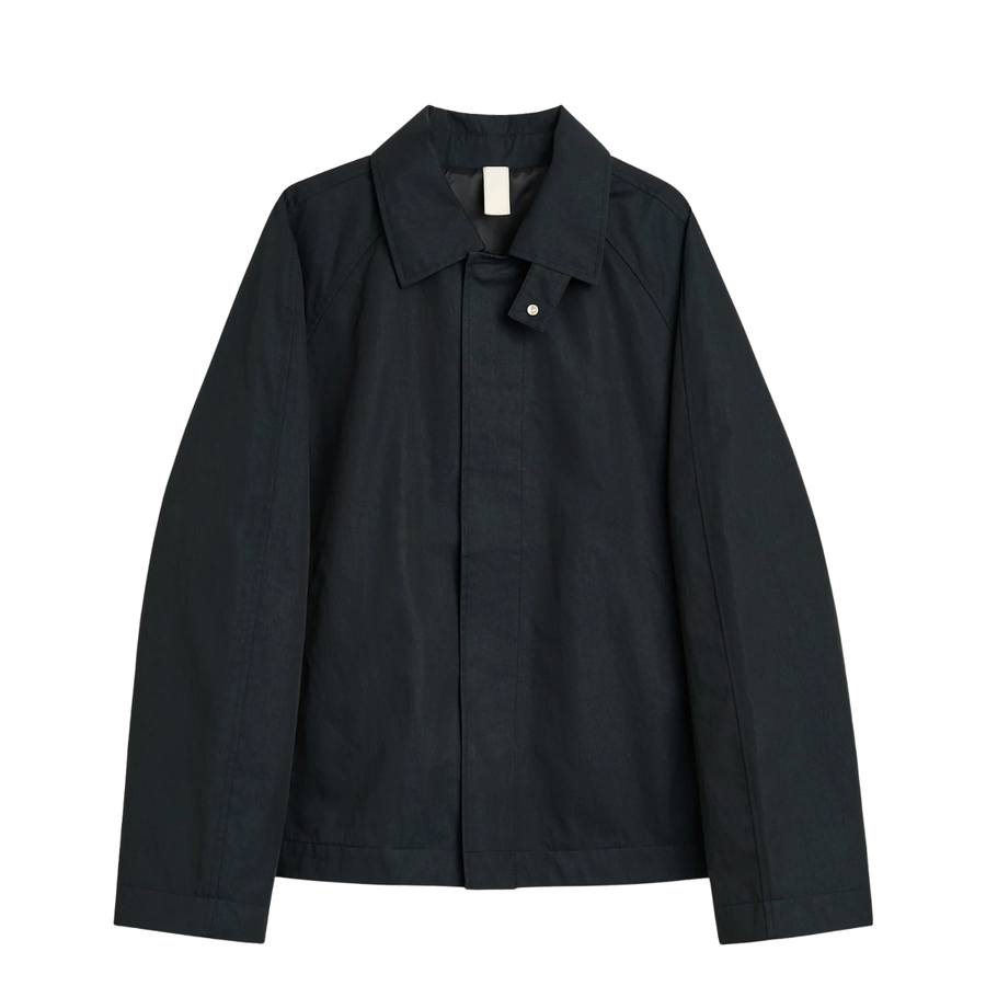 Short Raglan Coat - Black