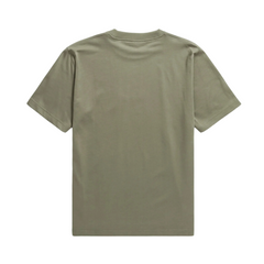 Johannes Organic Chain Stitch Logo T-Shirt - Sediment Green