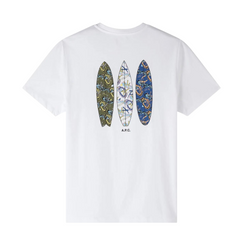 T-shirt Wave Blanc White